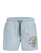 Jack & J S Jpstmaui Jjswim Leg Print Akm Jnr Blå