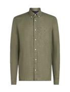 Tommy Hilfiger Pigment Dyed Li Solid Rf Shirt Khaki Green