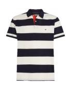 Tommy Hilfiger Blocking Contrast Placket Polo Marinblå