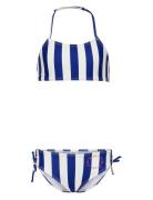 Kids Only Kogholiday Rouching Bikini Set Acc Blå