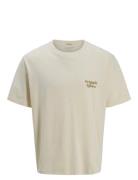 Jack & J S Joracapulco Type Tee Ss Crew Neck Beige