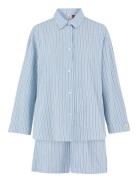Becksöndergaard Stripel Shirt+Shorts Blå