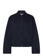 Weekday Regular Cotton Jacket Marinblå