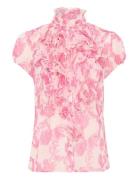 Saint Tropez Liljasz Crinkle Ss Shirt Rosa