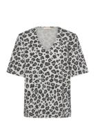 FREE/QUENT Blouse From Freequent In A Soft Material With Allover Leopa...