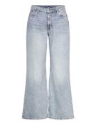 Monki Kiri Low Waist Loose Flared Jeans Blå
