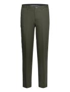 Lindbergh Black Linen Pants Khaki Green