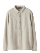LMTD Nlmfinen Ls Shirt Beige