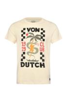 Von Dutch T-Shirt Print White Von Dutch Vit