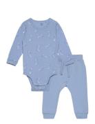 Lindex Set Body Trousers Back Focus E Blå