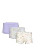 Lindex Boxer 3 Pack Flower Aop Multi/patterned