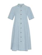 MSCH Copenhagen Mschjolene Elena 2/4 Shirt Dress Blå