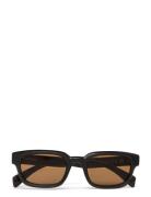 Weekday Bold Rectangular Frame Sunglasses Svart