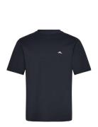 J. Lindeberg Parcy Organic Logo Tee Marinblå