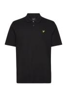 Lyle & Scott Ribbed Polo Shirt Svart