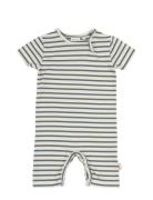 Petit Piao Jumpsuit S/S Sum Printed Marinblå