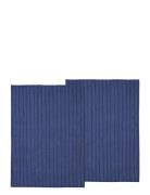 Södahl Tea Towel Line 2 Pcs Blå
