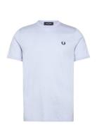 Fred Perry Ringer T-Shirt Blå