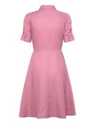 Lauren Ralph Lauren Tie-Front Linen Shirtdress Rosa