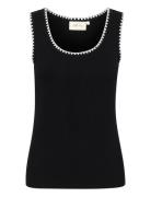 Cream Crribba Top Svart