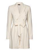 Lauren Ralph Lauren Belted Double-Breasted Cady Romper Kräm