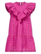 Kids Only Kmgmargot Life S/L Embroidery Dress Wvn Rosa