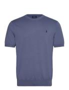 Polo Ralph Lauren Cotton Crewneck Short-Sleeve Sweater Blå
