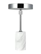 Dyberg Larsen Starlight Led Rechargeable Table Lamp Chrome/ White Marb...