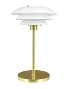 Dyberg Larsen Dl20 Led Opal/ Messing Bordlampe Genopladelig Guld