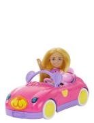 Barbie Chelsea Vehicle Set With Blonde Small Doll, Toy Car & Teddy Bea...