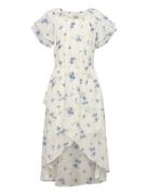 Lindex Dress High And Low Chiffon Multi/patterned