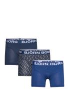 Björn Borg Cotton Stretch Boxer 3P Marinblå