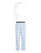 Tommy Hilfiger Ls Pant Woven Set Print Vit
