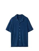 Lexington Clothing Camp Organic Cotton Terry Shirt Blå