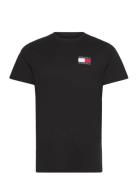 Tommy Jeans Tjm Slim Essential Flag Tee Ext Svart