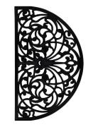 Noble House Door Mat Rubber Half Moon Svart