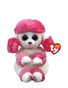 TY Heartly - Pink/White Poodle Belly Reg Rosa