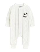 Mini Rodini Panda Texture Knit Baby Sie Vit