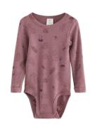 Lindex Body Merino Aop Rosa