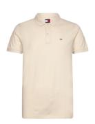 Tommy Jeans Tjm Slim Placket Polo Ext Vit