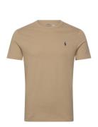 Polo Ralph Lauren Custom Slim Fit Jersey Crewneck T-Shirt Beige
