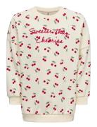 Kids Only Kmgcherry L/S Ovz Ck Printed Ub Swt Kräm