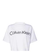 Calvin Klein A-Ss Boxy Logo Graphic Tee Vit