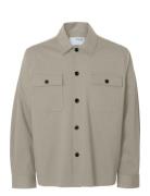 Selected Homme Slhreg Lorent Bi-Stretch Overshirt Noos Beige