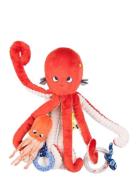 Moulin Roty Activity Octopus 35 Cm - Les Aventures De Paulie Röd