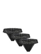 Hunkemöller 3 Pack Madison Thong Svart