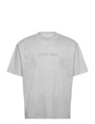 Calvin Klein A - Rel Fashion Logo Tee Grå