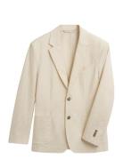 GANT Slim Seersucker Suit Jacket Brun