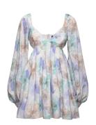 Bardot Jovie Babydoll Mini Dress Multi/patterned