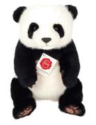 Teddy Hermann Sitting Panda 28 Cm Svart